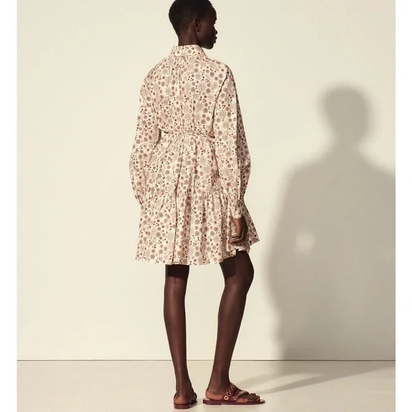 Sandro Flared and printed shirt dress, new with tags - Picture 3 of 8
